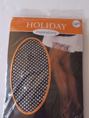 Fishnet One Size Fits Most Black New